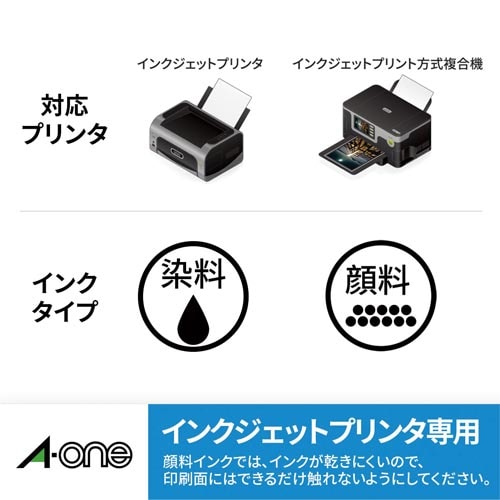 ラベルシールインクジェット 超耐水光沢紙 95面