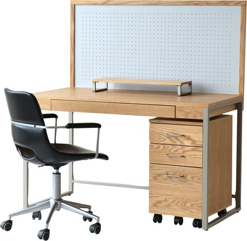 Dripシリーズ 引き出し付デスク 幅1200