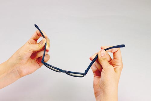 ブルーライトカットメガネ子供用ネイビー