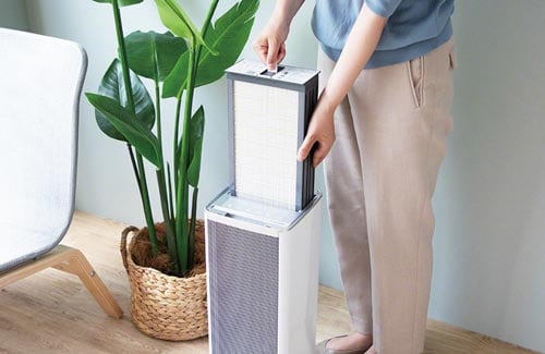 CO2センサー搭載空気清浄機Olief