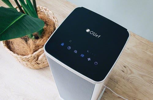 CO2センサー搭載空気清浄機Olief