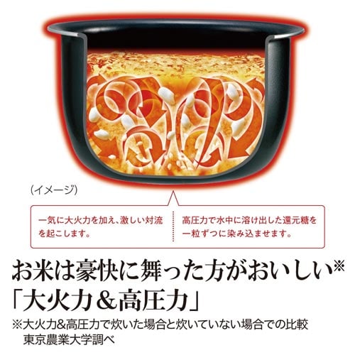 圧力IH炊飯ジャー4合炊き ブラック