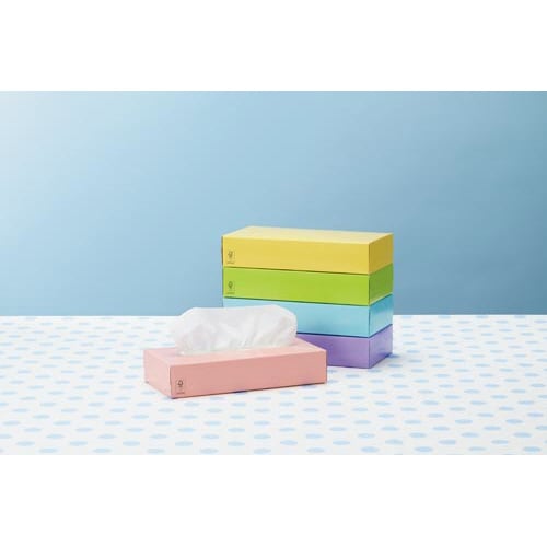 FSC認証 ボックスティシュー×60箱1−4梱