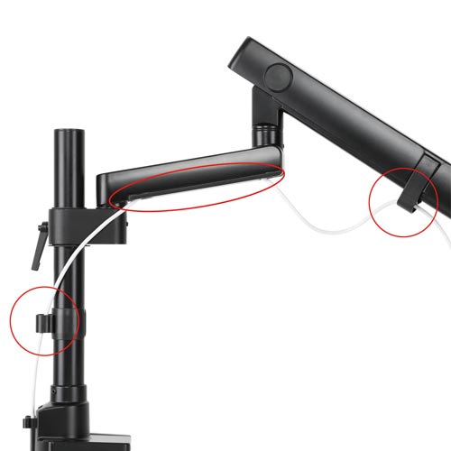 メカニカルスプリング式 モニターアーム デュアル