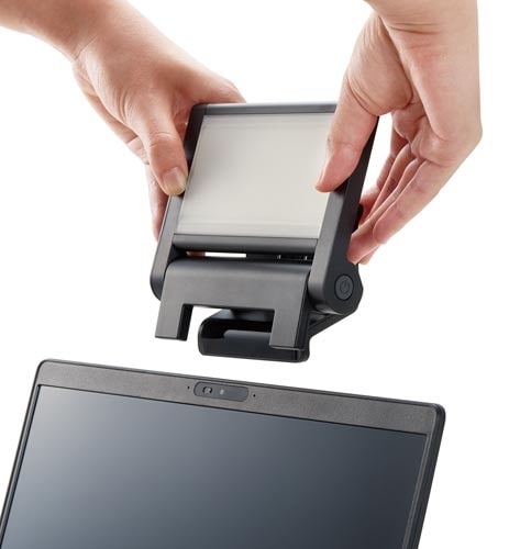 Web会議用スクエアライト クロ