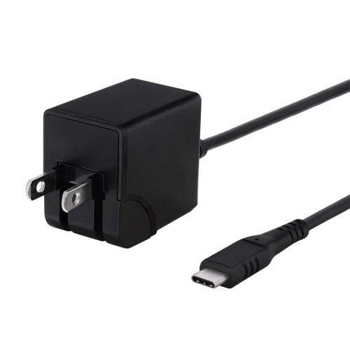 PD18W タイプCケーブル一体型AC BK