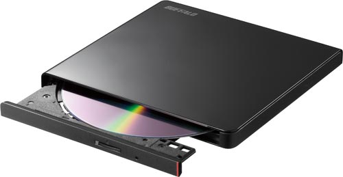 ポータブルDVD再生/書込みソフト付ブラック