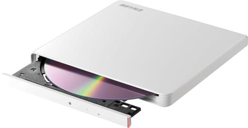 ポータブルDVD再生/書込みソフト付ホワイト