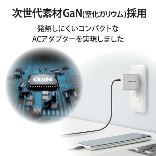 AC充電器 Type−Cコネクタ 小型 ホワイト