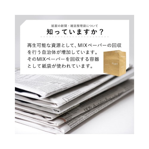 紙製 新聞・雑誌整理袋(柄入) 5枚