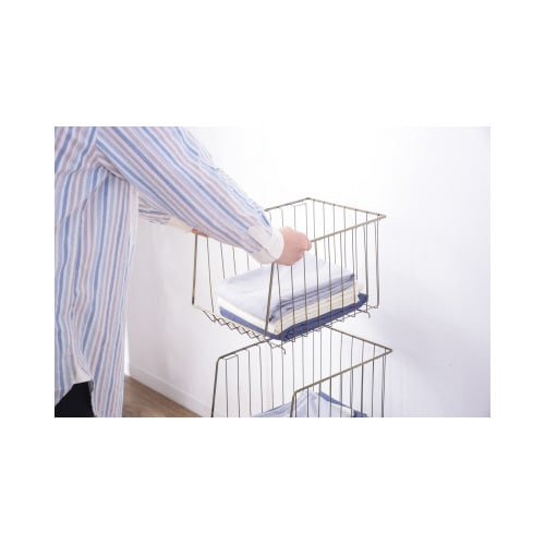 スタッキングワゴン3段 AKB−438Aゴールド