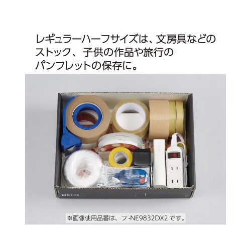 収納ボックス<NEOS>(Rハーフ)白2冊