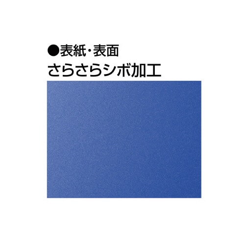 クリヤーブックグラッセル替紙式A4 ブルー 5冊