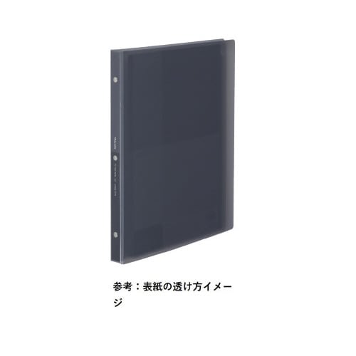 クリヤーブックグラッセル替紙式A4 ブラック 5冊