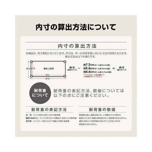 カラーメタルラック レンジ台 幅550 ブラウン