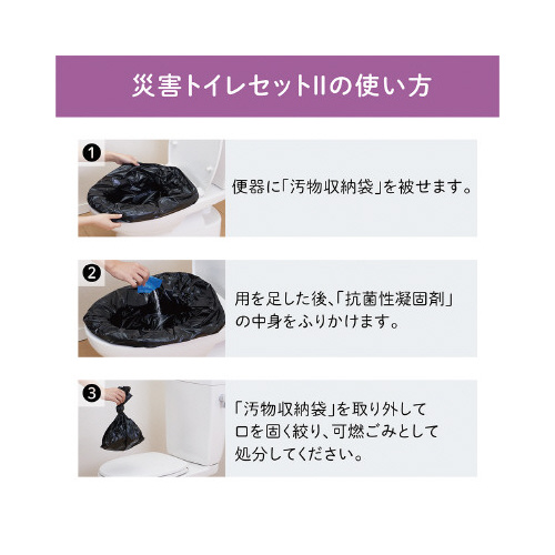 防災セット 災害トイレセット2 20回 A5サイズ