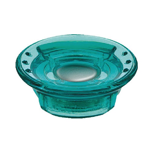 超強力カラーマグネット25φ透明緑5個入X5