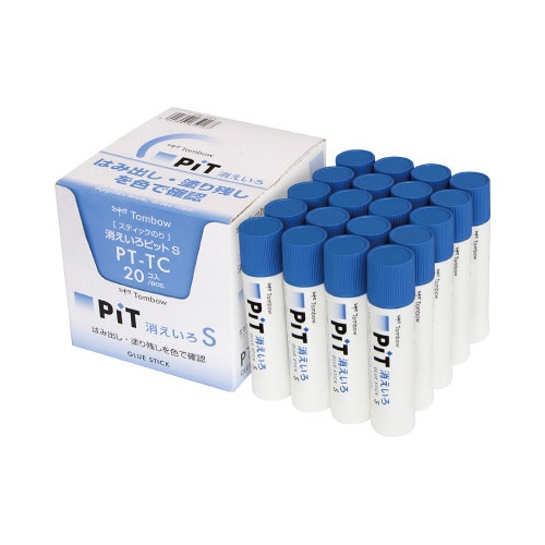 スティックのり消えいろピットS 約10g 20本