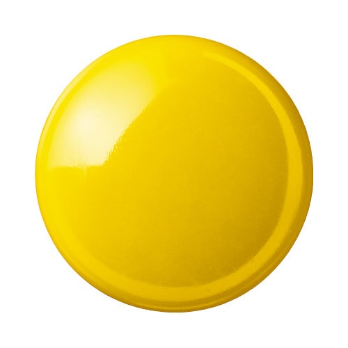 カラーマグネット 直径20mm 6個入 黄