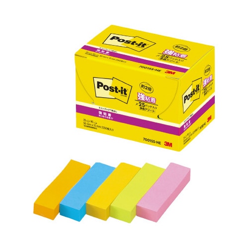 ポストイット 強粘着50×15 ネオン混色 25冊