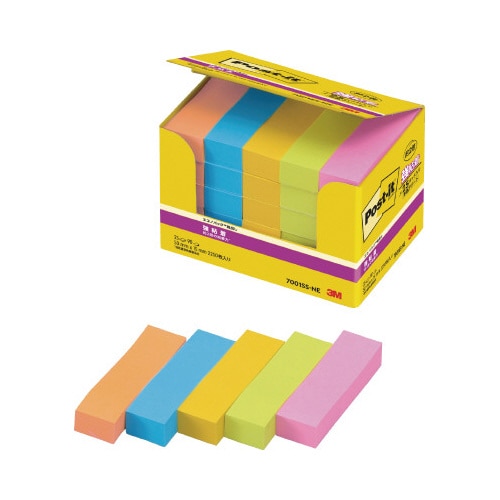 ポストイット 強粘着50×15 ネオン混色 25冊