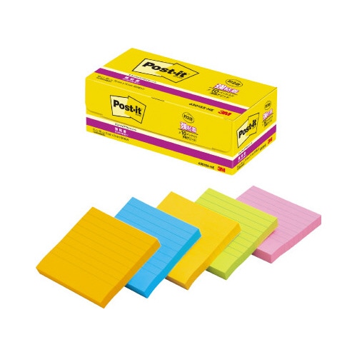 ポストイット 強粘着75×75 ラインノート10冊
