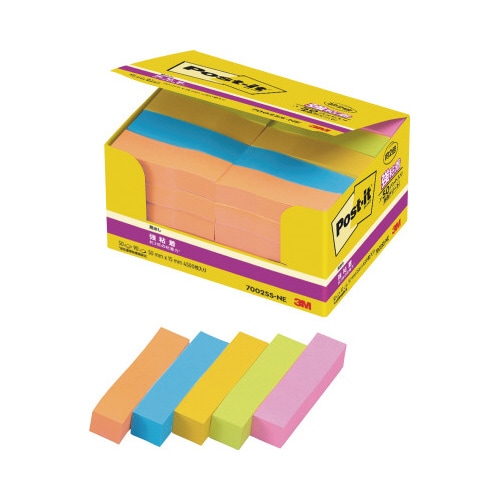 ポストイット 強粘着50×15 ネオン混色 50冊