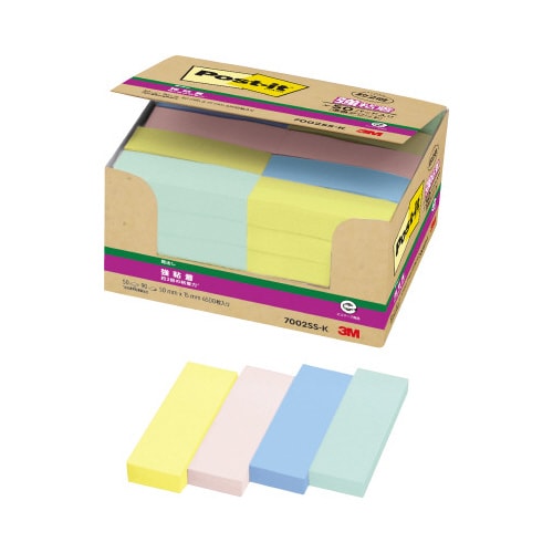 ポストイット 強粘着 50×15パステル混色50冊