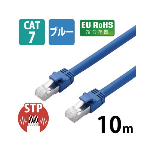 Cat7対応 10m ブルー