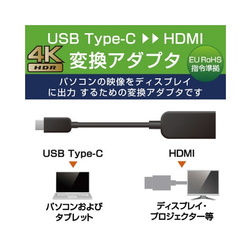 変換アダプタ タイプC HDMI 30Hz
