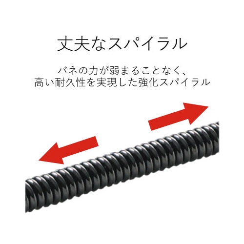 樹脂クリップ 着脱が簡単 70cm ブラック