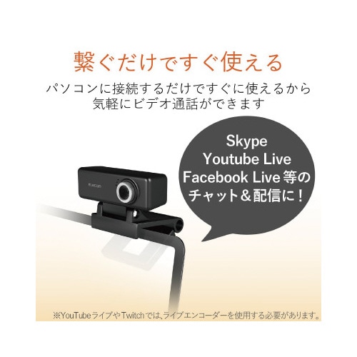 WEBカメラ 高精細ガラスレンズ 200万画素