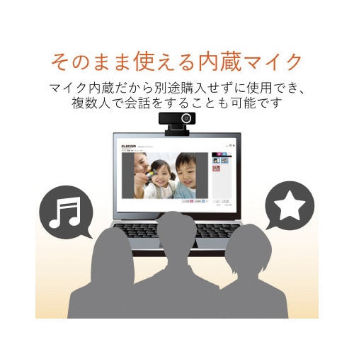 WEBカメラ 高精細ガラスレンズ 200万画素