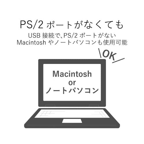 マウス・キーボード用パソコン切替器 手元スイッチ付