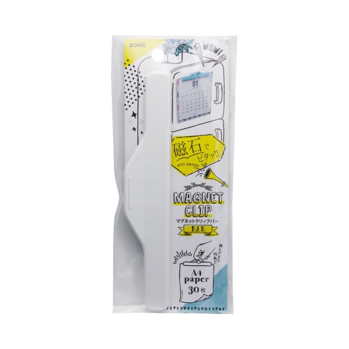 マグネットクリップバー ホワイト 5個