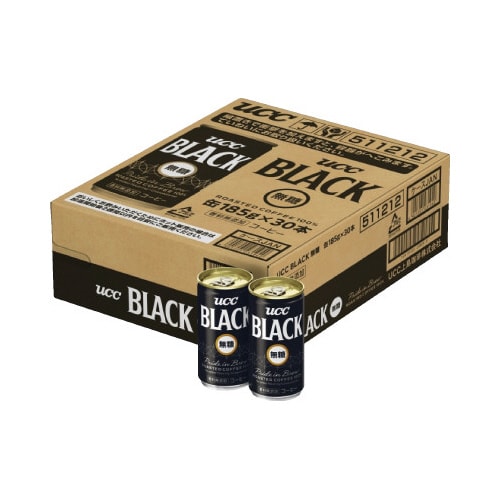 UCC ブラック無糖 185g 30缶