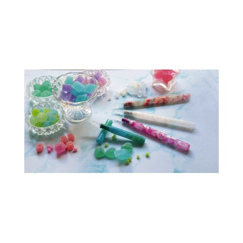 ギターガラスペンオーロラロング ジェリーホワイト