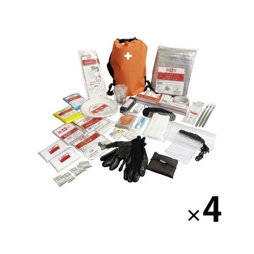 防水タイプ防災バッグ 30点入り