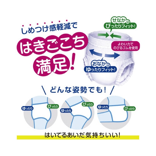 肌ケア アクティ うす型パンツ L−LL16枚