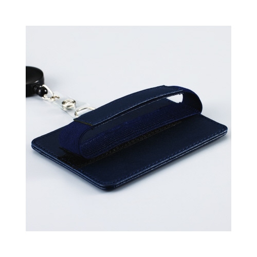 持ちやすいバンド付IDカードホルダー 紺
