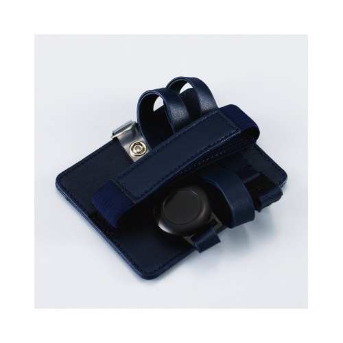 持ちやすいバンド付IDカードホルダー 紺