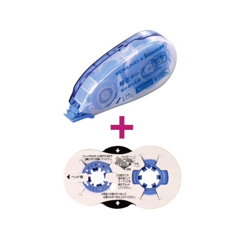 修正テープ詰め替えタイプ本体5個+カートリッジ5個