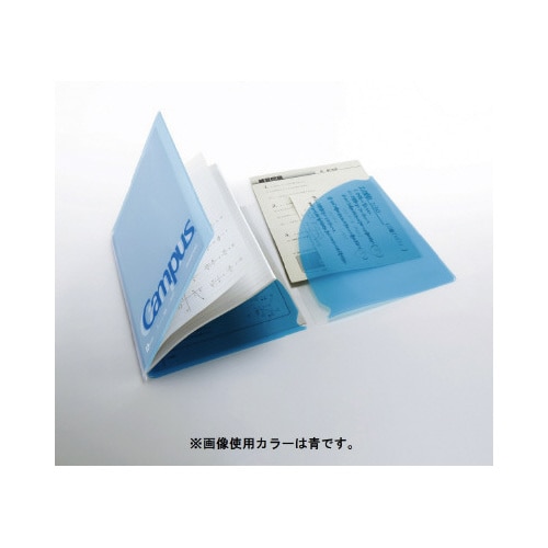 キャンパスカバーノート プリント収容ポケット付 桃