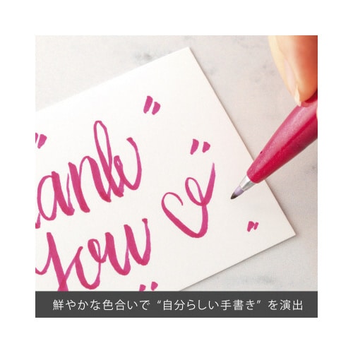 筆タッチサインペン バーガンディX10