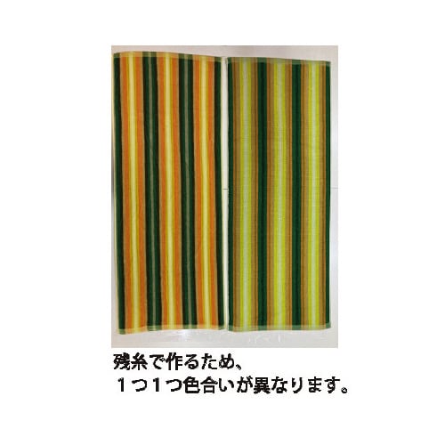 残糸フェイスタオルブルーストライプ 3枚入×5