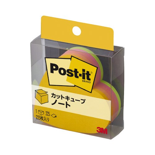 ポストイット 蛍光色 ハート形 5色225枚×5