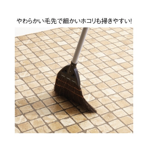 交換時期がわかる黒シダほうき 短柄 10本