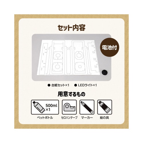 ペットボトルランタン工作キットX5