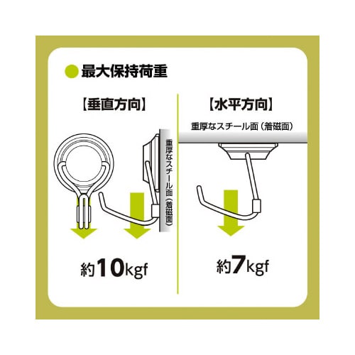 超強力メタルマグフック 耐荷重10kg