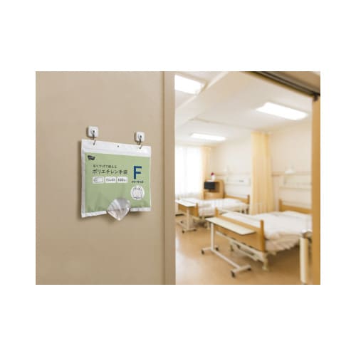 吊り下げて使えるポリエチレン手袋F100枚